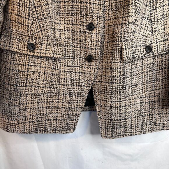 Linea by Louis Dell'Olio Single Breasted Tweed Career Blazer Jacket Size 18W - Picture 5 of 11